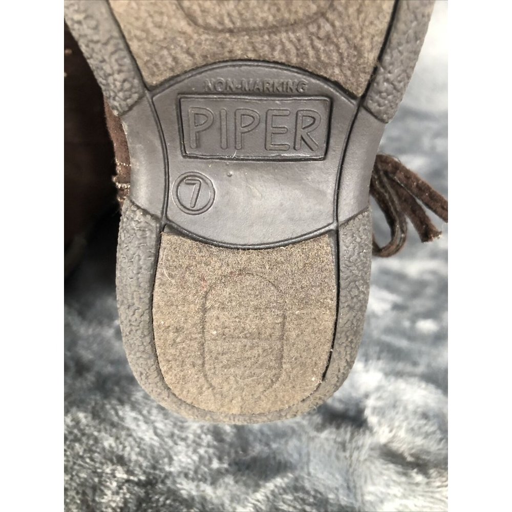 Piper Girls Boots Brown Bling Faux Fur Tops Size 7 - Picture 12 of 12